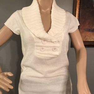 Sweater Project short sleeved off white sweater